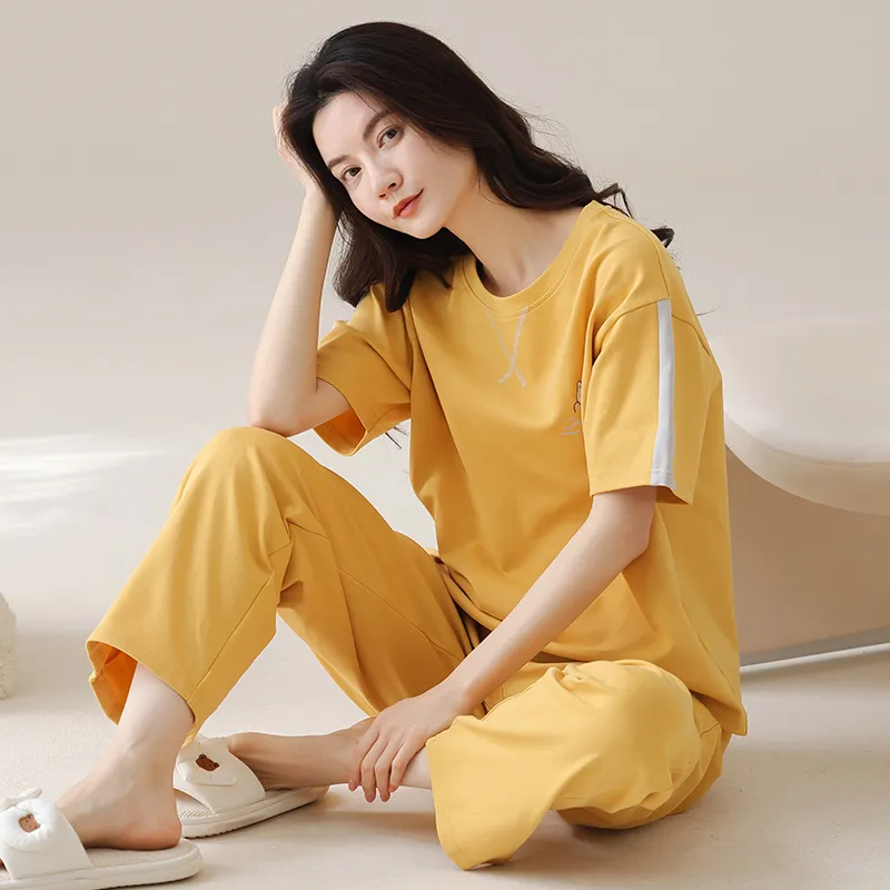 MADALLO Pajama Set Women's Orange-4