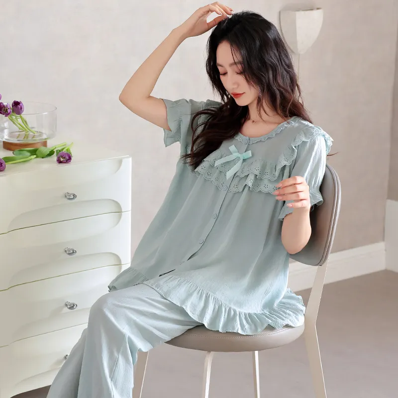 MADALLO Pajama Set Women's Lake Blue-2