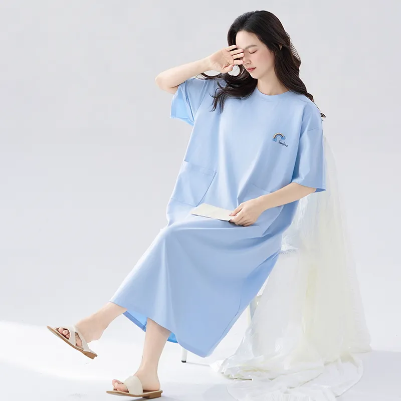 MADALLO Nightgown Women's Sky Blue-5