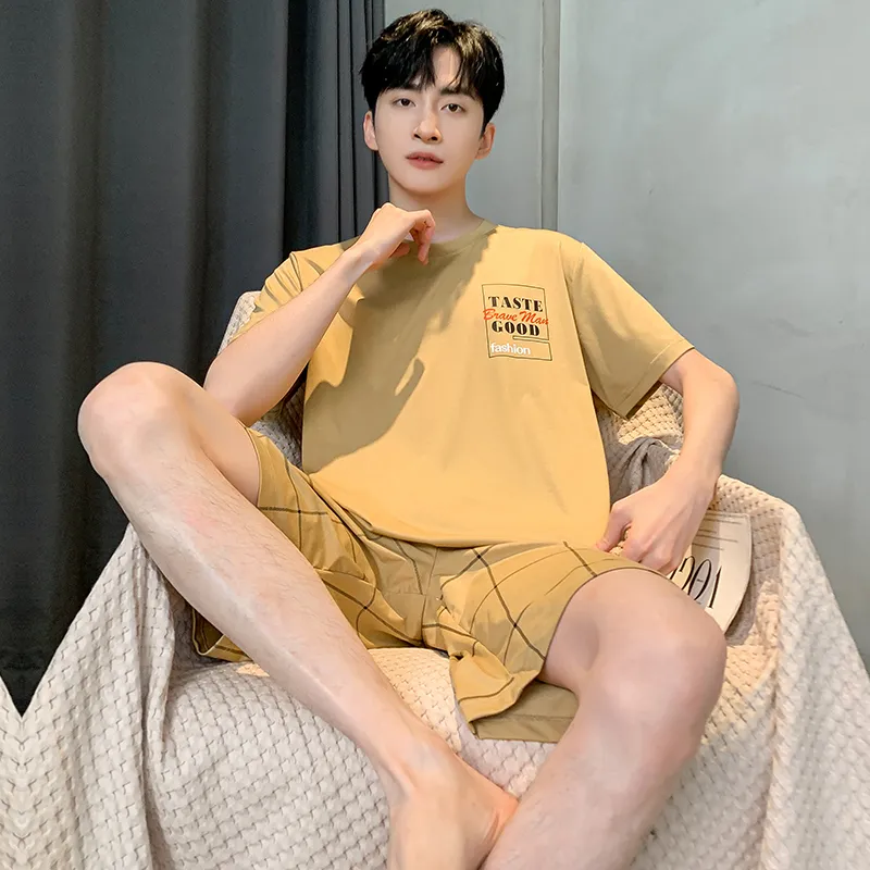 MADALLO Pajama Set Men's Yellow-3
