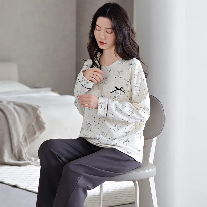 MADALLO Pajama Set Women's Dark Gray-3