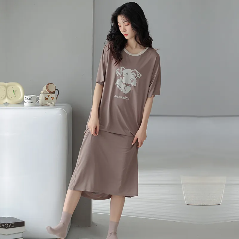MADALLO Nightgown Women's Rose Brown-2