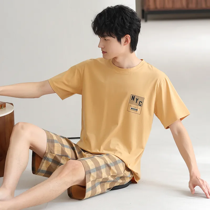 MADALLO Pajama Set Men's Ginger Yellow-5