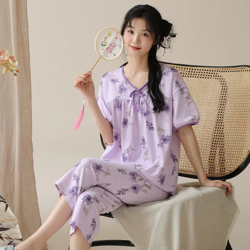 MADALLO Pajama Set Women's Light Purple-2