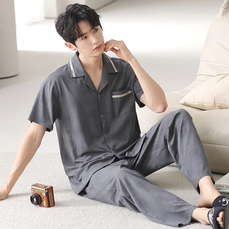 MADALLO Pajama Set Men's Dark Gray-3