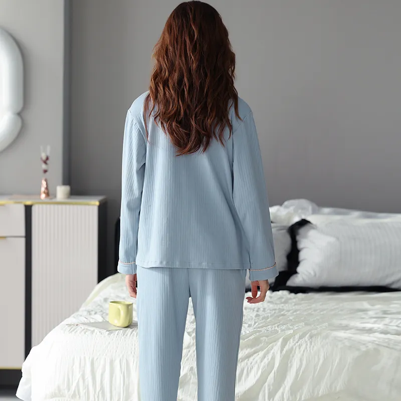 MADALLO Pajama Set Women's Pink Blue-1