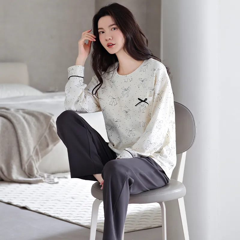 MADALLO Pajama Set Women's Dark Gray-6