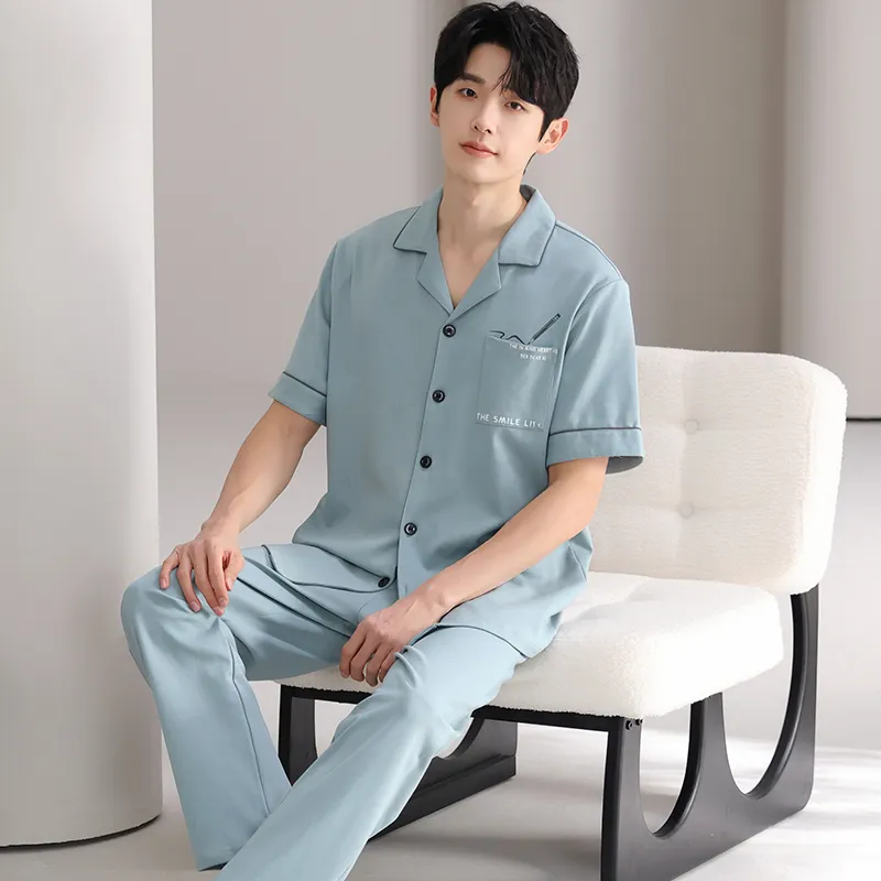MADALLO Pajama Set Men's Light Blue-3