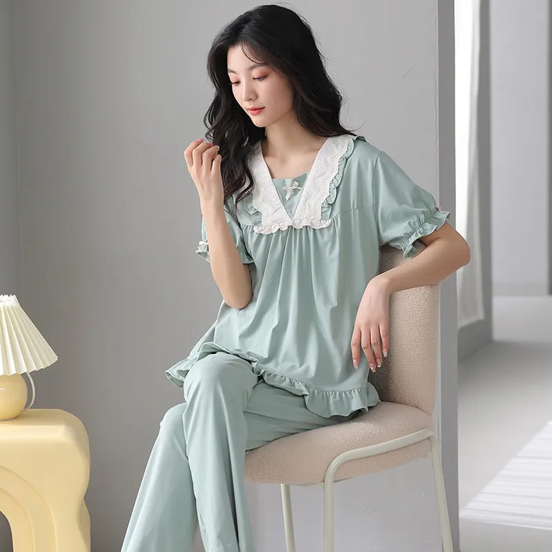 MADALLO Pajama Set Women's Lake Blue-3