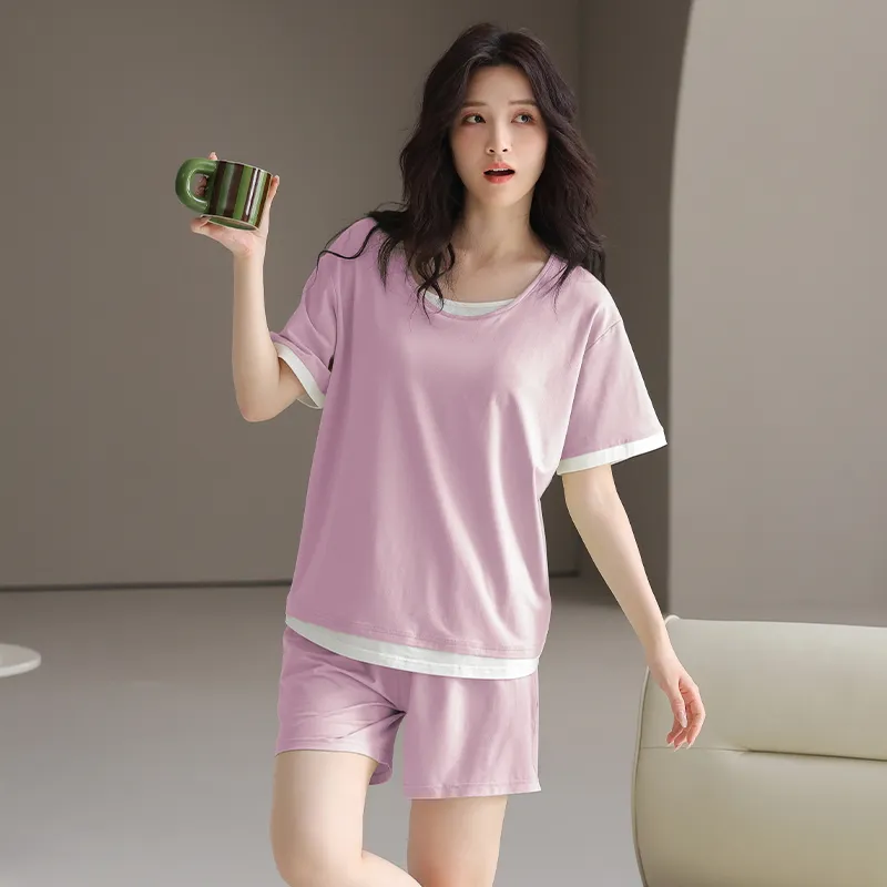 MADALLO Pajama Set Women's Light Purple-3