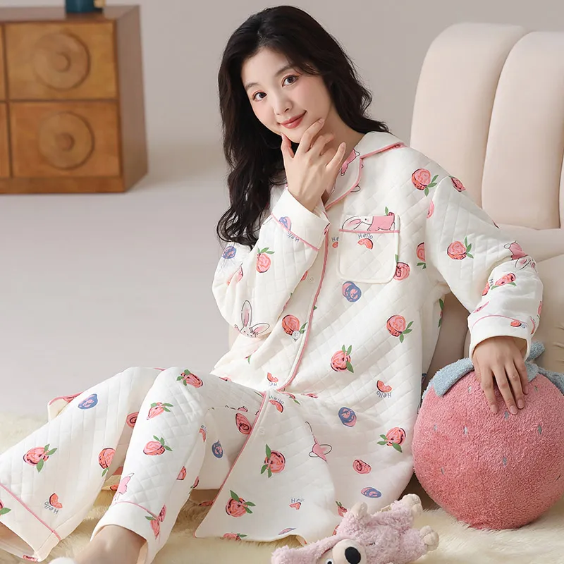 MADALLO Pajama Set Women's Pink Purple-6
