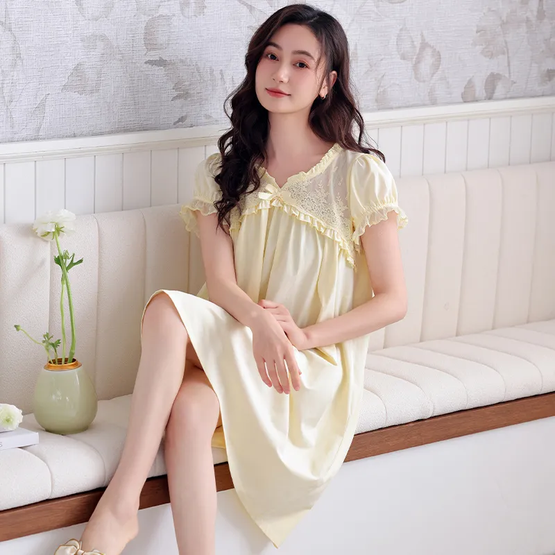 MADALLO Nightgown Women's Light Yellow-1