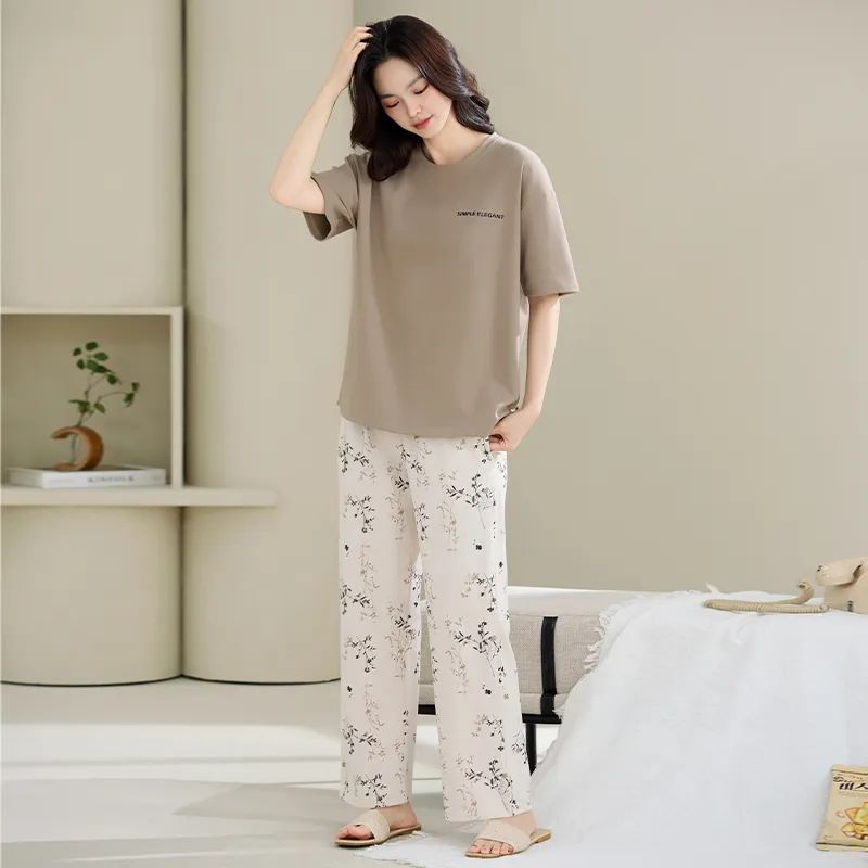 MADALLO Pajama Set Women's Tea Brown-2