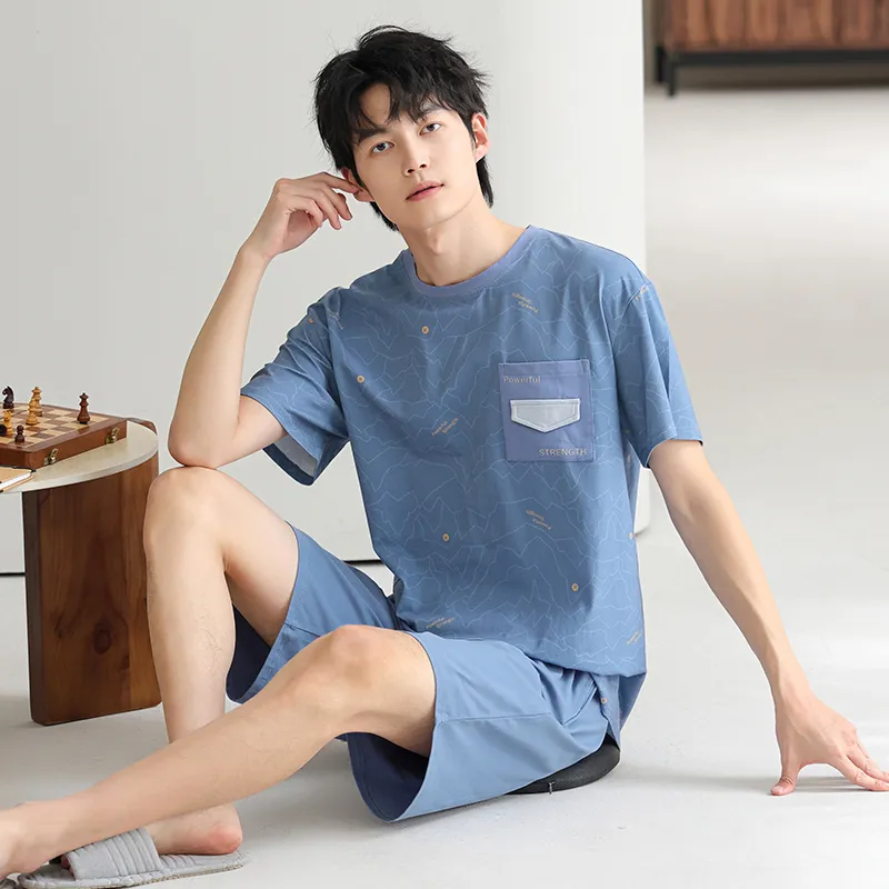 MADALLO Pajama Set Men's Dodger Blue-3