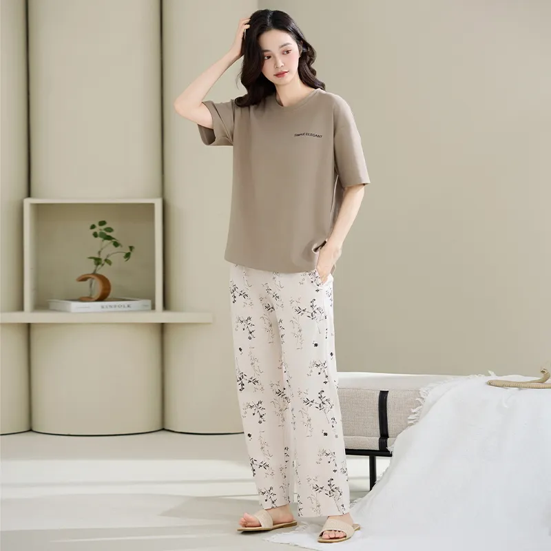 MADALLO Pajama Set Women's Tea Brown-3