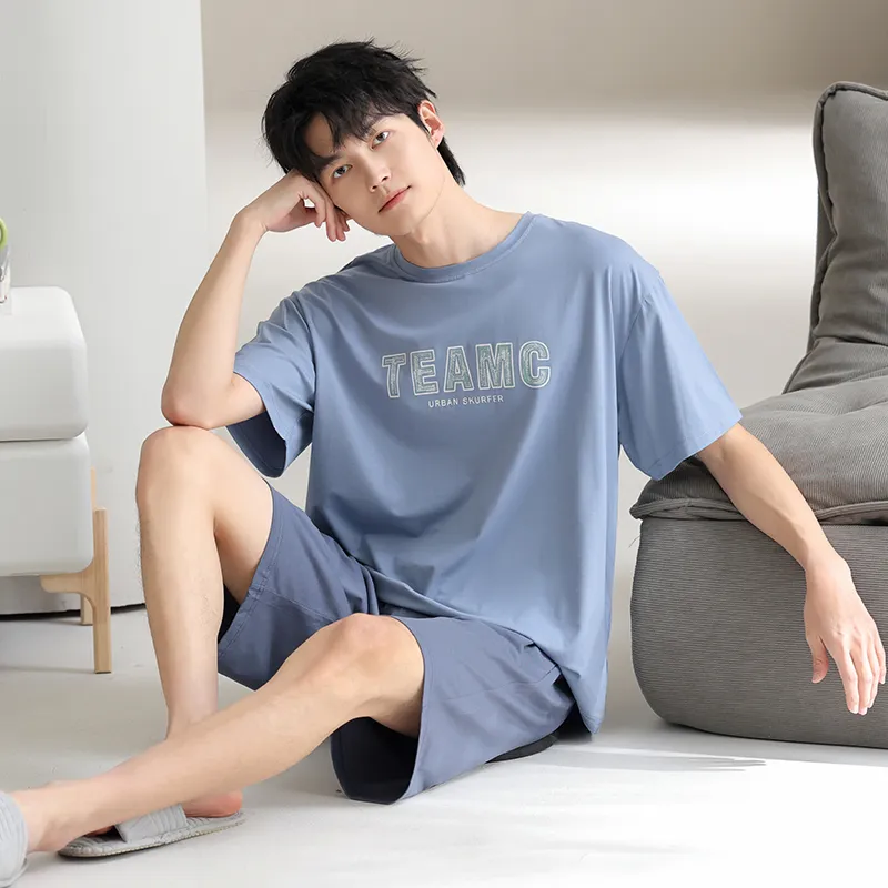 MADALLO Pajama Set Men's Sky Blue-4