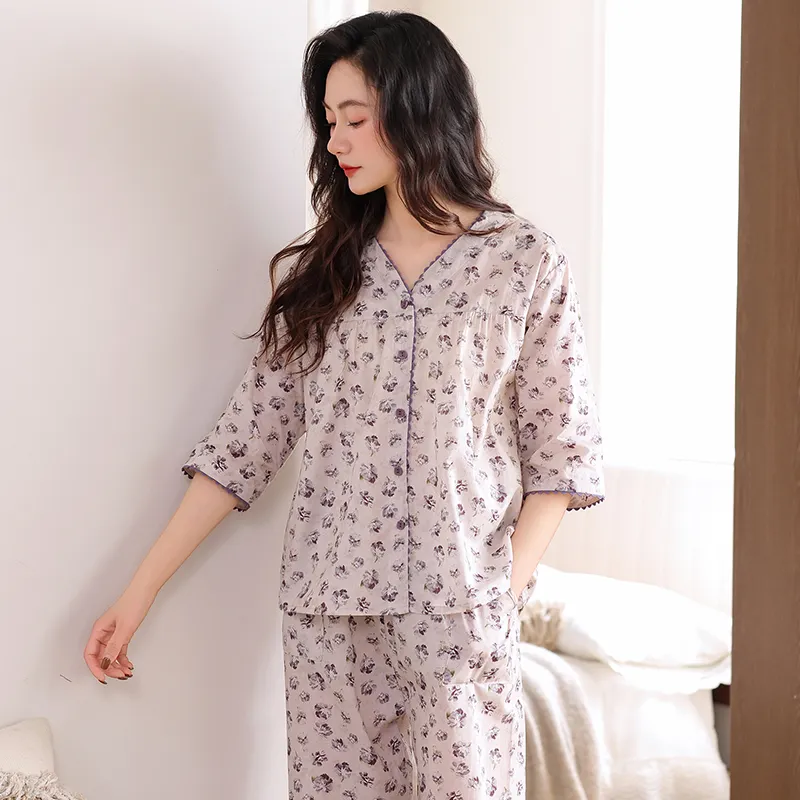 MADALLO Pajama Set Women's Light Purple-3