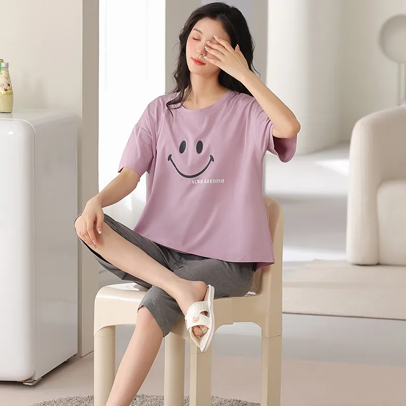 MADALLO Pajama Set Women's Dark Violet-2