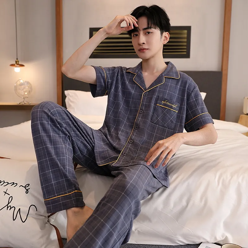 MADALLO Pajama Set Men's Dusty Blue-2