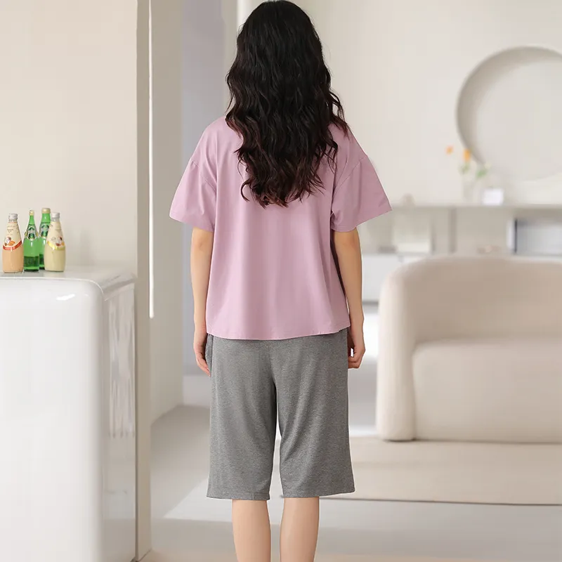 MADALLO Pajama Set Women's Dark Violet-4