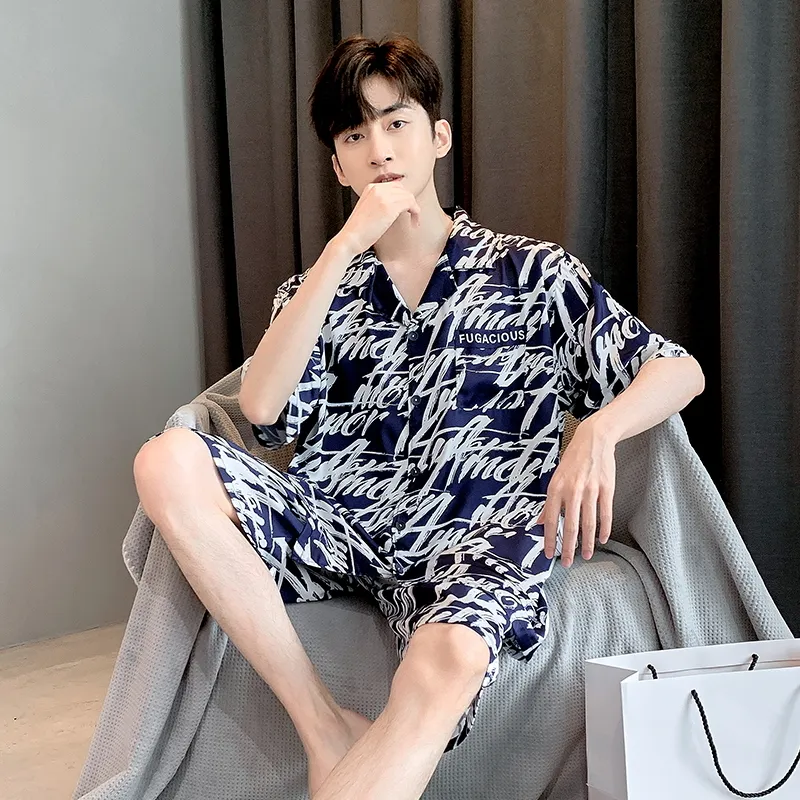 MADALLO Pajama Set Men's Dark Blue-2
