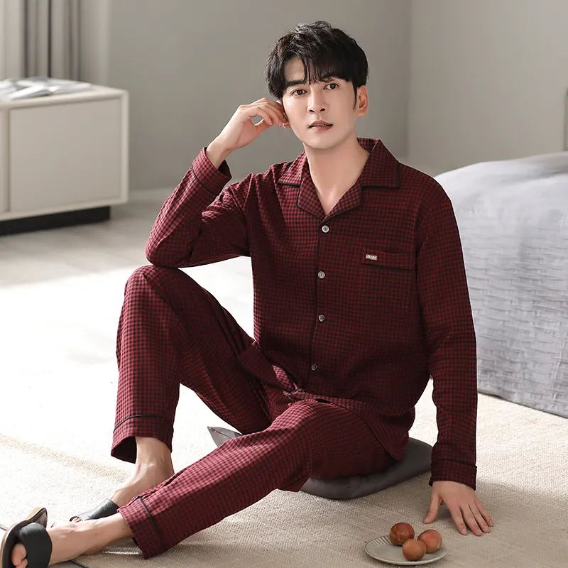 MADALLO Pajama Set Men's Deep Red-2