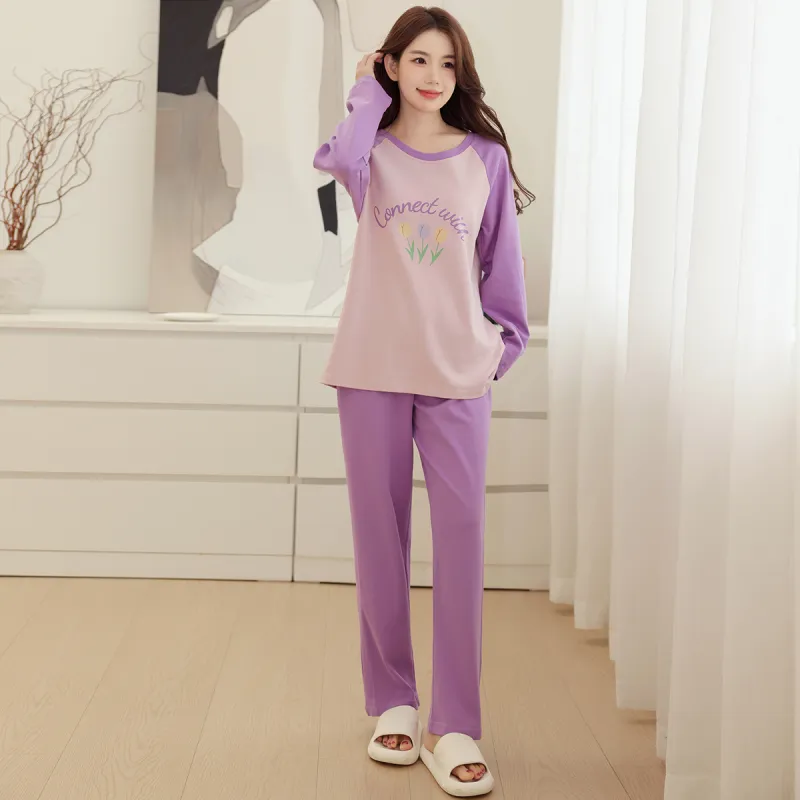MADALLO Pajama Set Women's Dark Violet-2