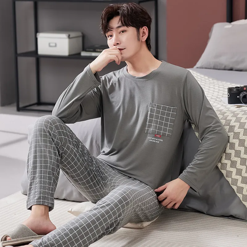 MADALLO Pajama Set Men's Dark Gray-4