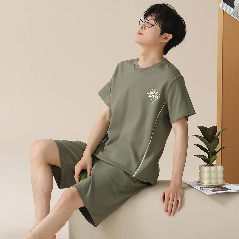 MADALLO Pajama Set Men's Dark Green-3