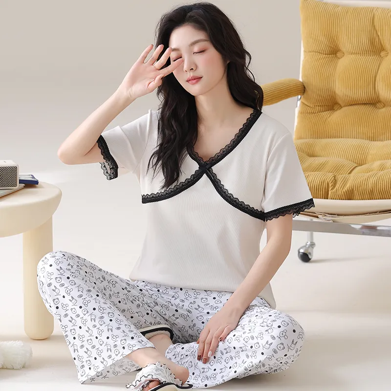 MADALLO Pajama Set Women's White-3