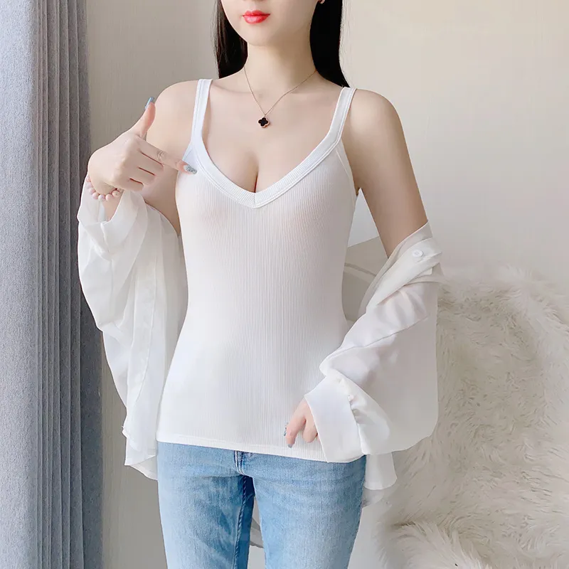 MADALLO Tank Tops Women's White-1