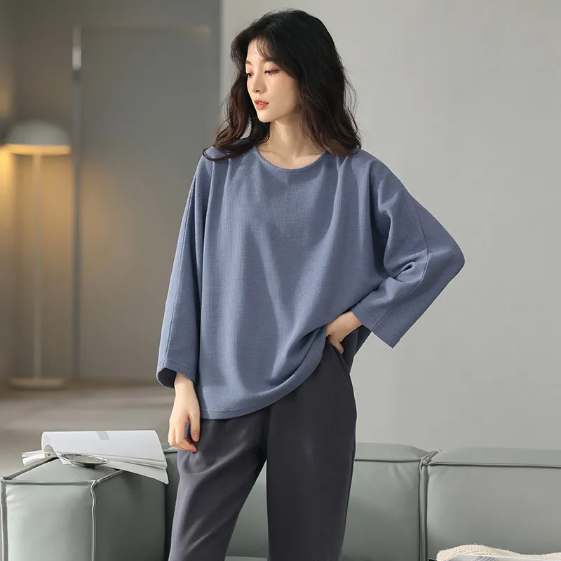 MADALLO Pajama Set Women's Dusty Blue-5
