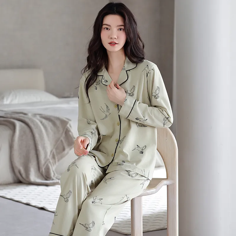 MADALLO Pajama Set Women's Light Green-2