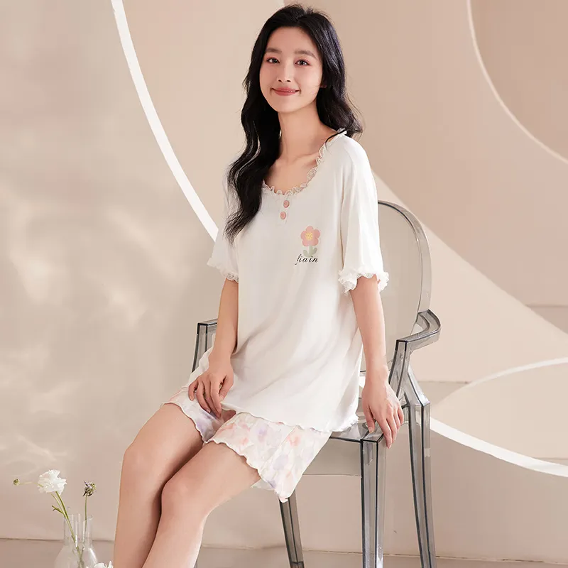 MADALLO Pajama Set Women's White-4