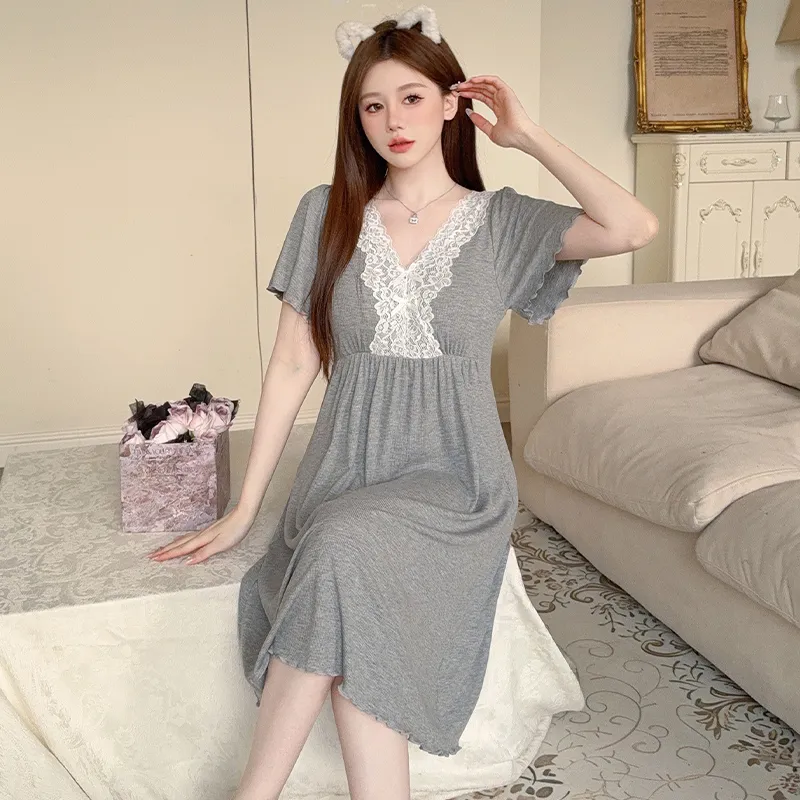 MADALLO Women's Nightgowns-23