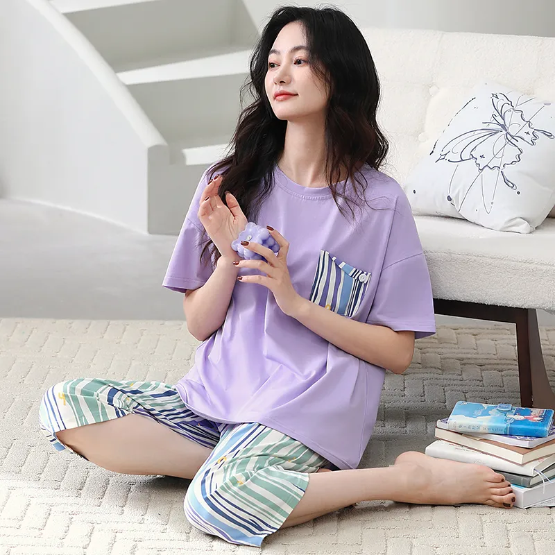 MADALLO Pajama Set Women's Violet-1