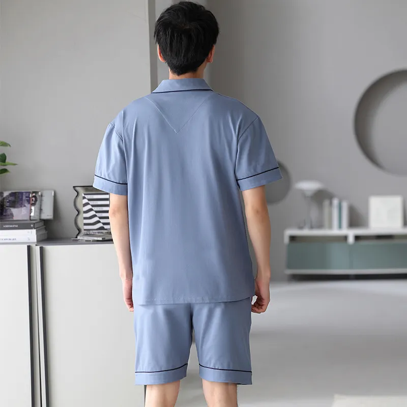 MADALLO Pajama Set Men's Steel Blue-5