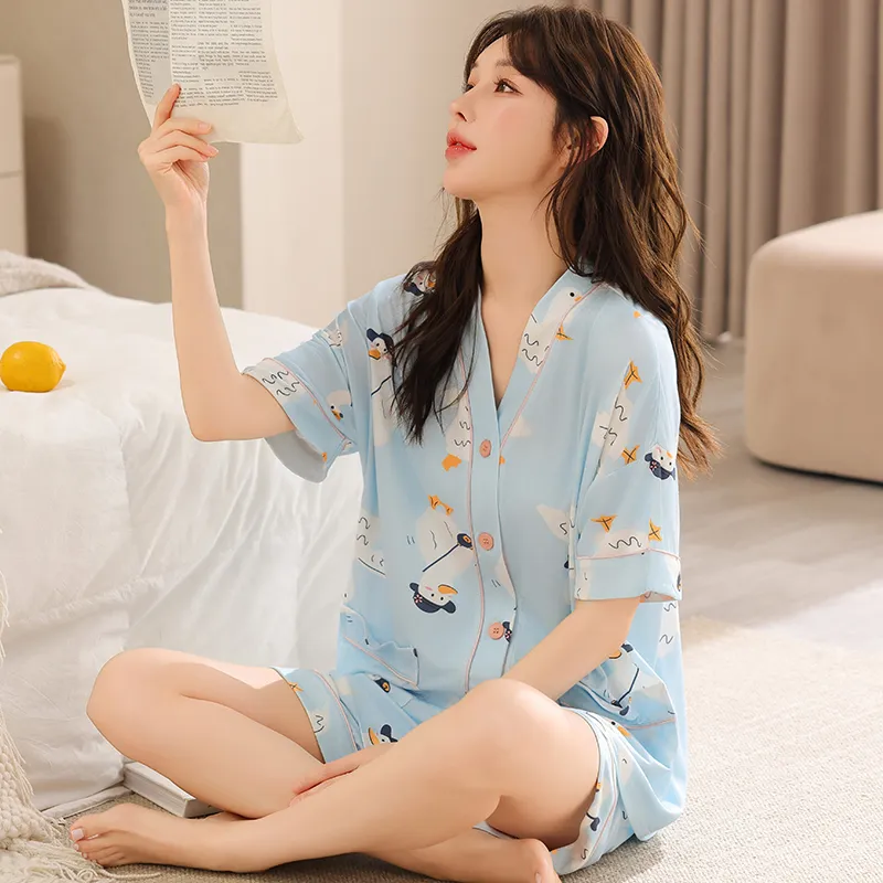 MADALLO Pajama Set Women's Sky Blue-4