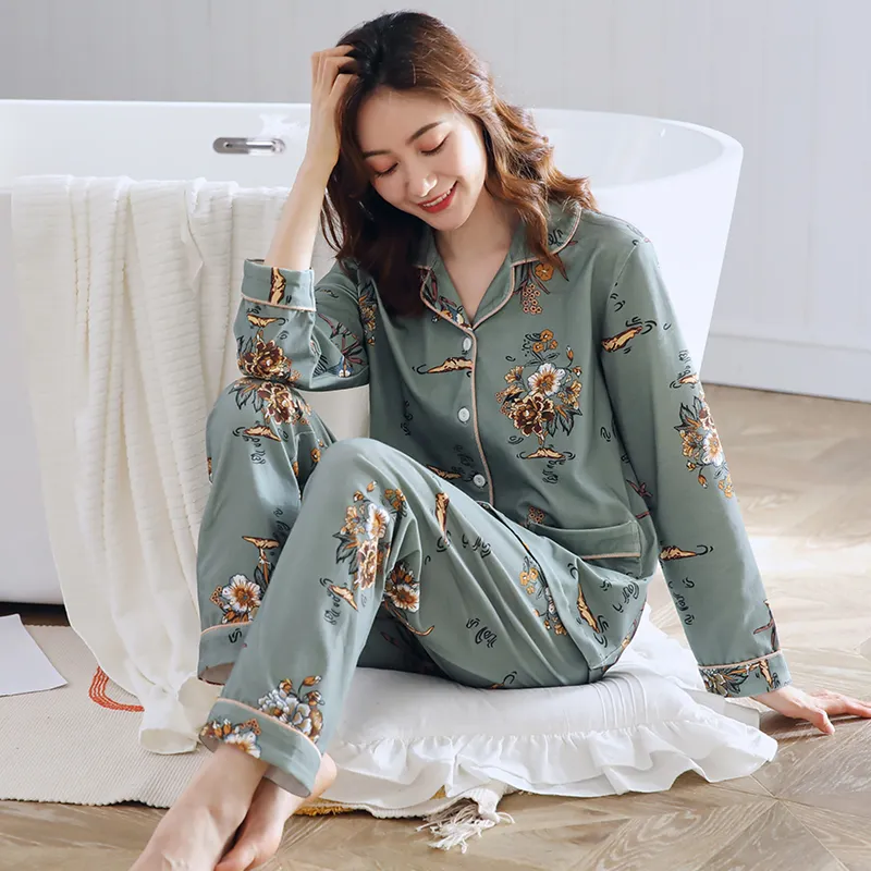 MADALLO Pajama Set Women's Uniform Blue-2