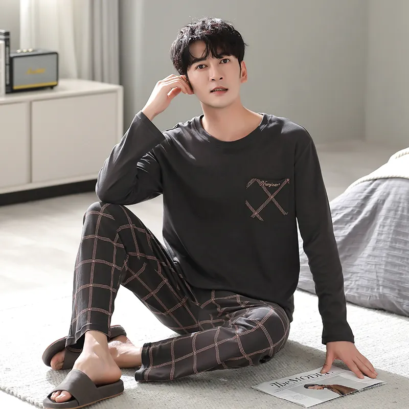 MADALLO Pajama Set Men's Dark Brown-2