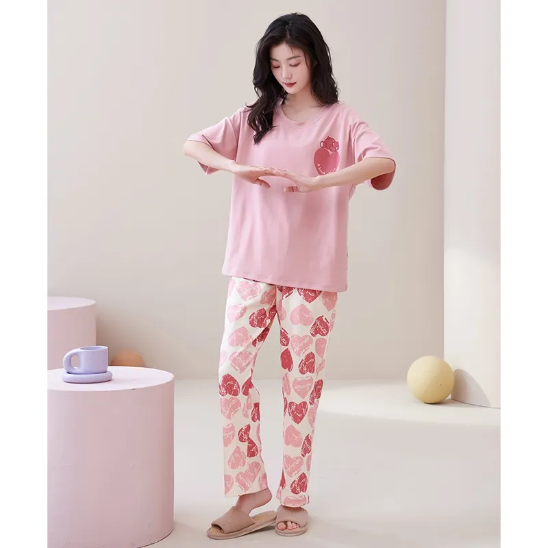 MADALLO Pajama Set Women's Peach-4