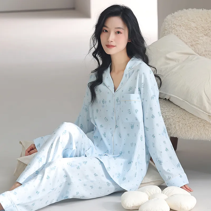 MADALLO Pajama Set Women's Lake Blue-3