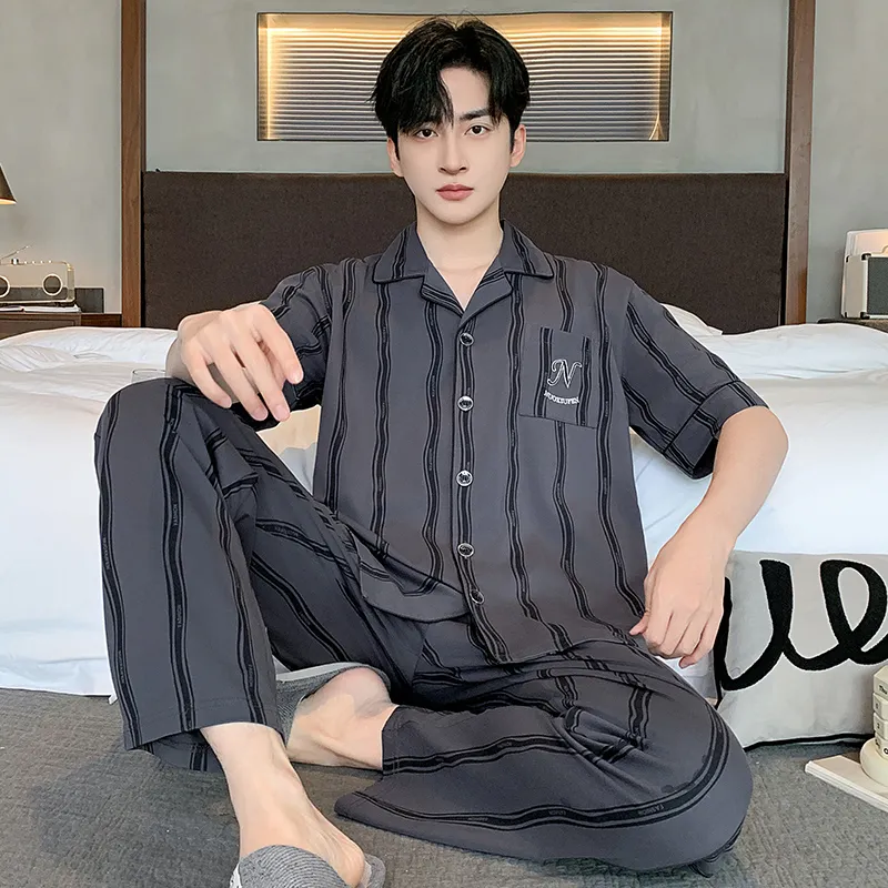 MADALLO Pajama Set Men's Dark Gray-1