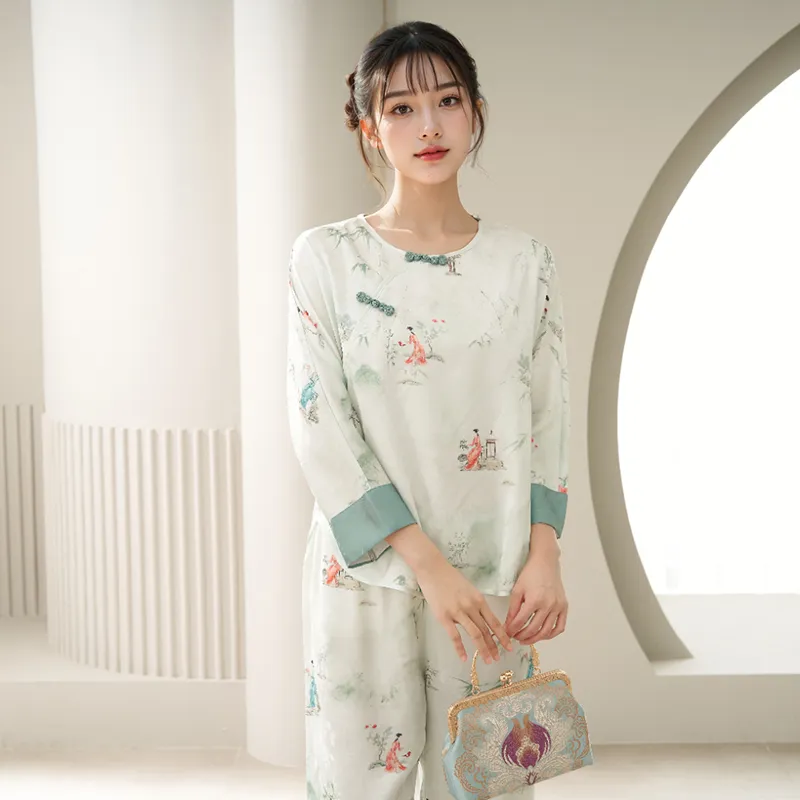 MADALLO Pajama Set Women's Green-2