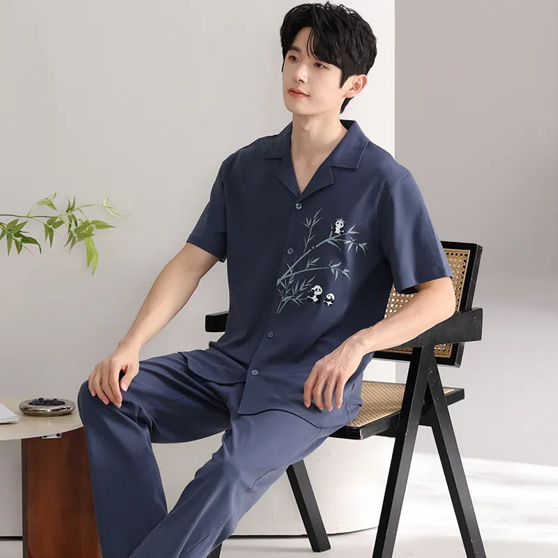 MADALLO Pajama Set Men's Dark Blue-3