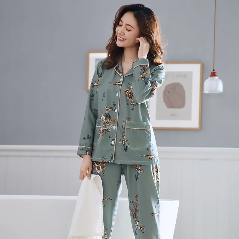 MADALLO Pajama Set Women's Uniform Blue-5