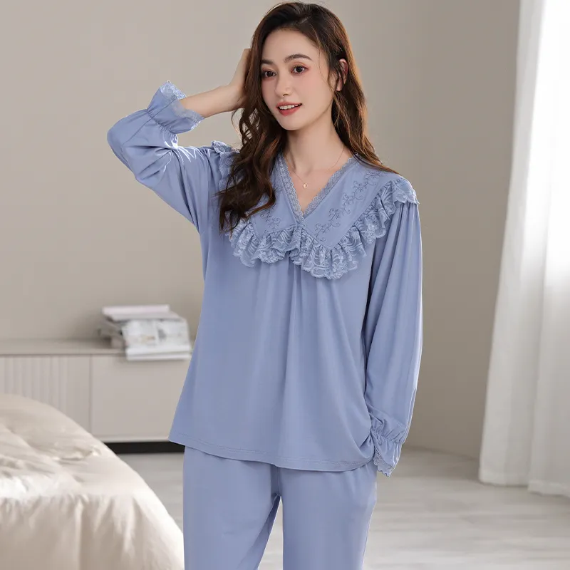 MADALLO Pajama Set Women's Sky Blue-5