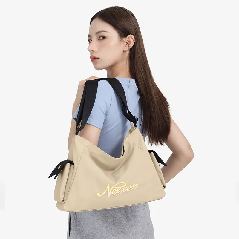 NOXXON Nylon Shoulder Bag Women's Khaki-5