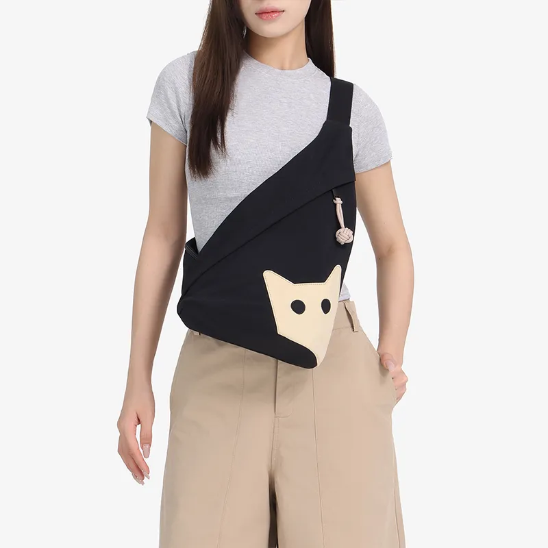 NOXXON Nylon Fabric Shoulder Bags Sling Bags Regular Women's Custard/Obsidian Black-11