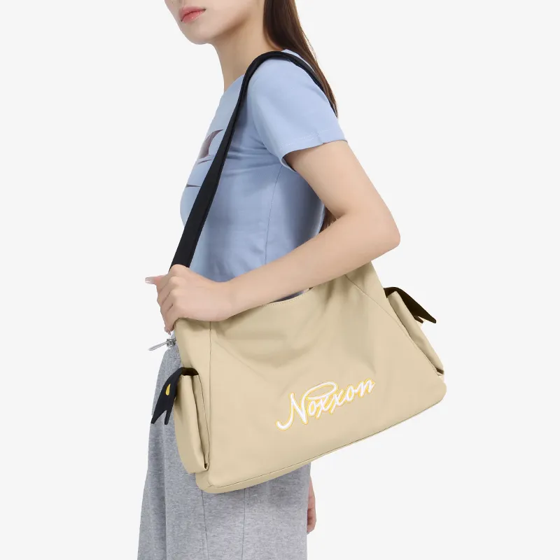NOXXON Nylon Shoulder Bag Women's Khaki-4